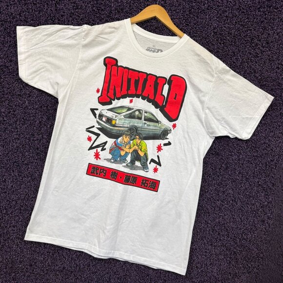 Initial D Takumi Fujiwaras Car Street Racer Anime T-Shirt XL - Picture 3 of 4